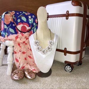 J.Crew flower statement necklace